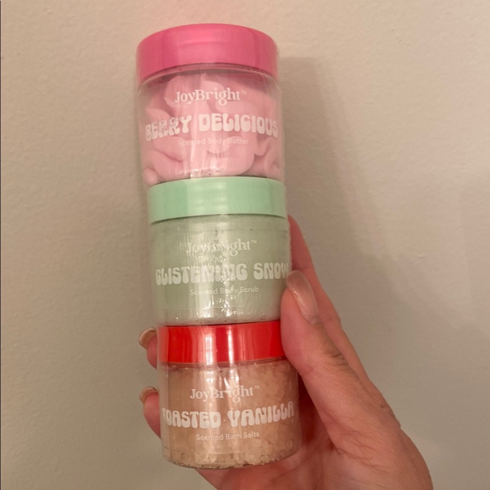 NEW Bath & Body Set - Pink, Green, Red